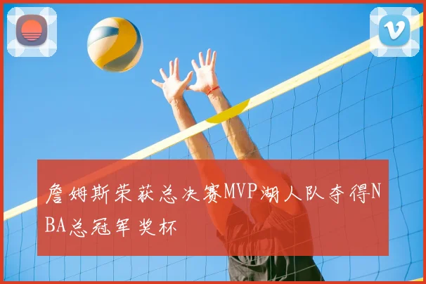 詹姆斯荣获总决赛MVP湖人队夺得NBA总冠军奖杯